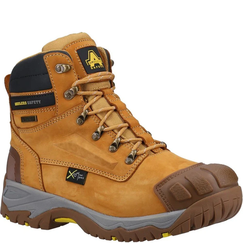 Amblers Mens FS986 Nubuck Safety Boots (Honey) - FS10265