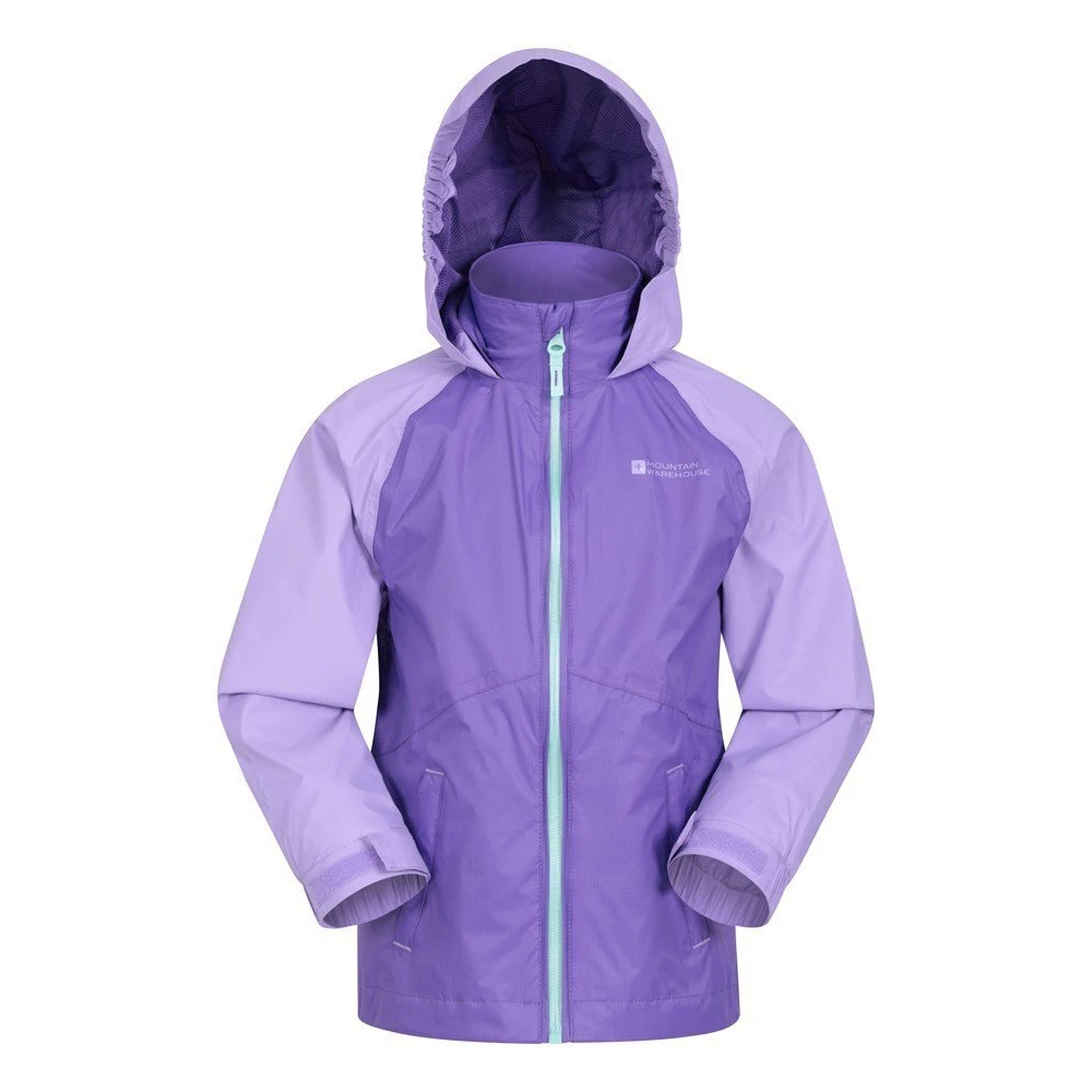 Mountain Warehouse Childrens/Kids Torrent II Waterproof Jacket (Lilac) - MW135