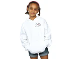 Disney Girls Aristocats Marie Sweet Backside Breast Print Hoodie (White) - BI5296