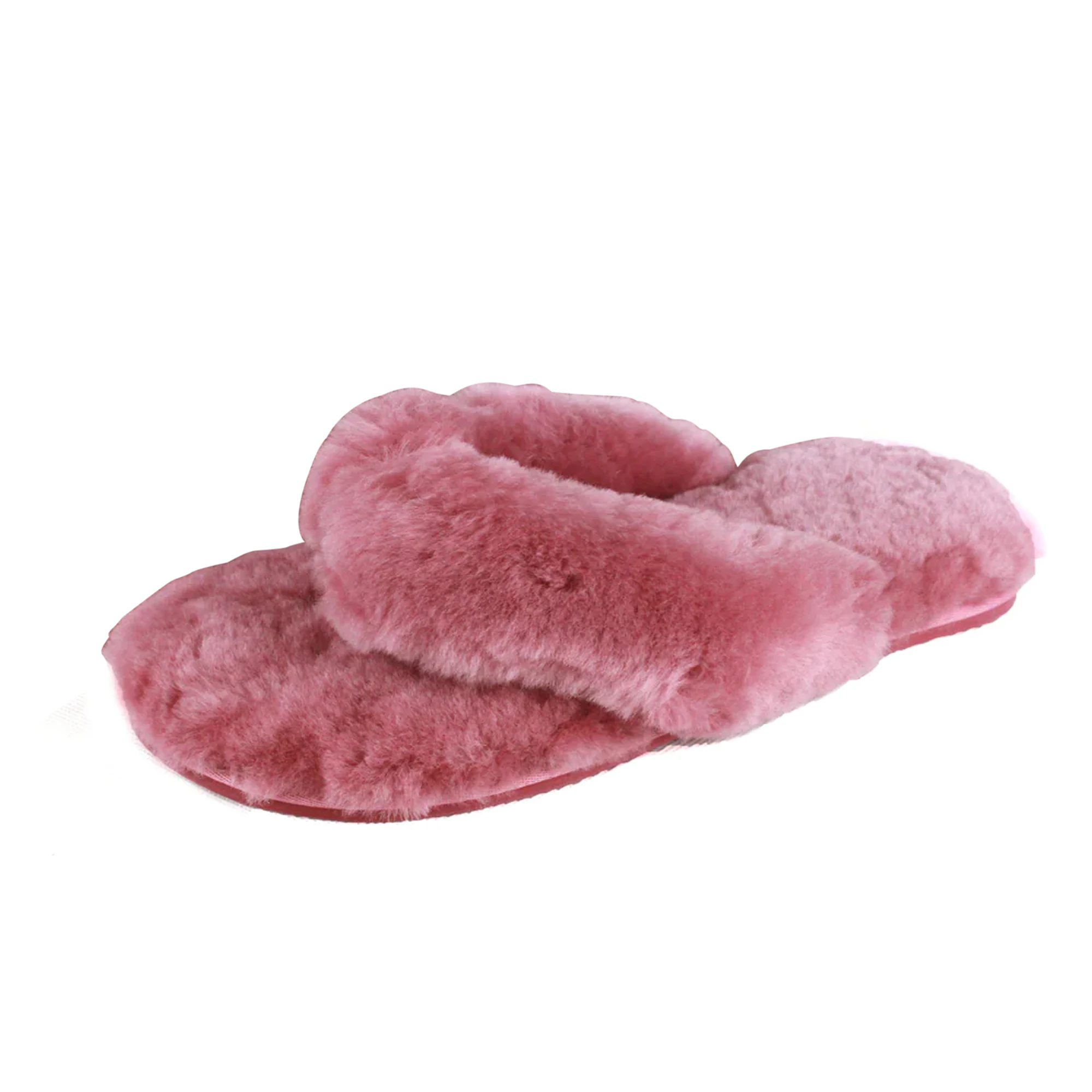 Eastern Counties Leather Womens Sheepskin Flip Flops (Rose) - EL160