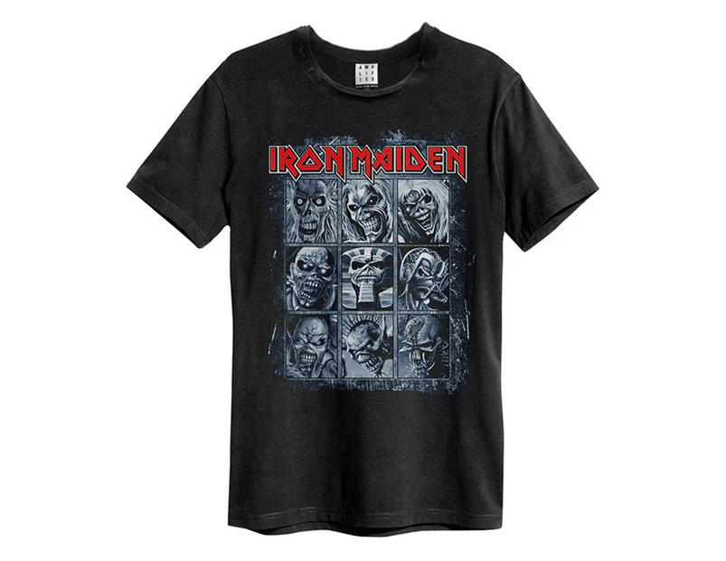 Amplified Mens 9 Eddies Iron Maiden T-Shirt (Black) - GD192