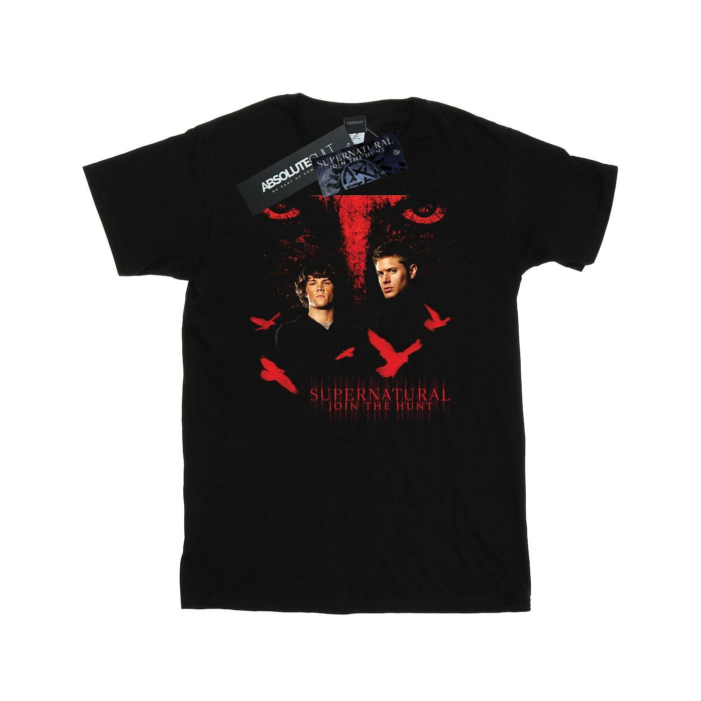 Supernatural Mens Crow Eyes T-Shirt (Black) - BI51915