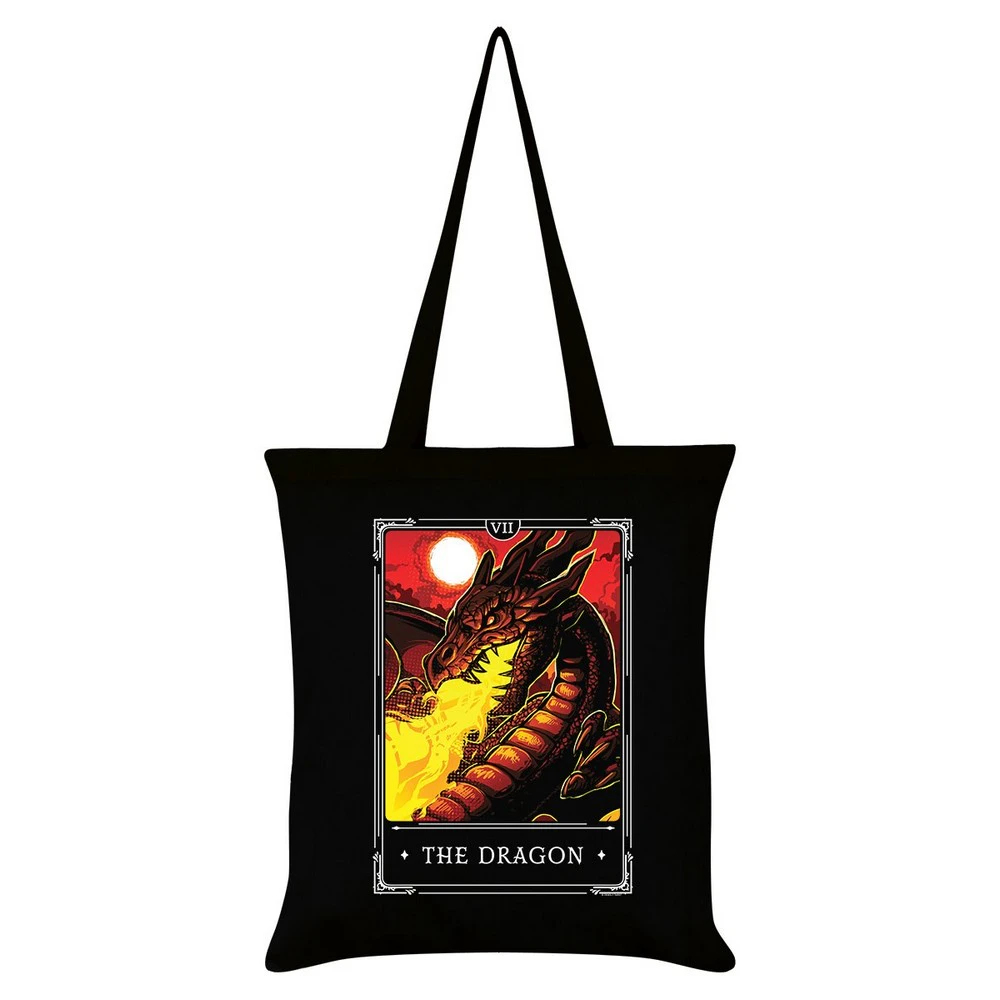 Deadly Tarot Legends The Dragon Tote Bag (Black/Yellow/Red) - GR6247