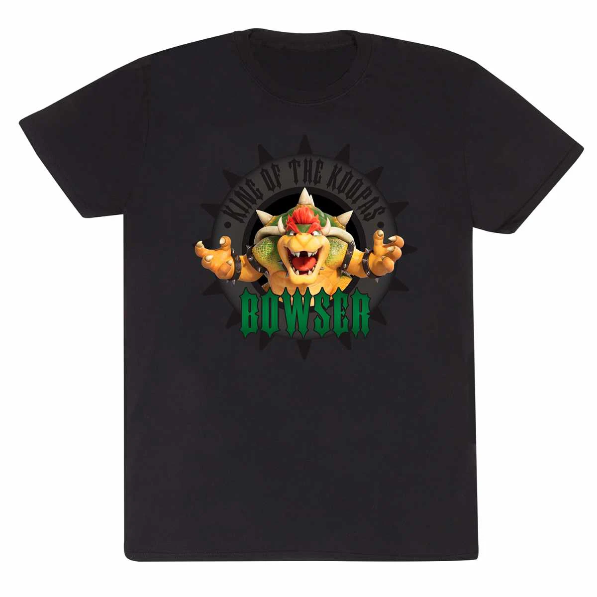 Super Mario Bros Unisex Adult King Of The Koopas T-Shirt (Black) - HE1737