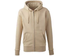 Anthem Mens Organic Full Zip Hoodie (Desert Sand) - PC4318