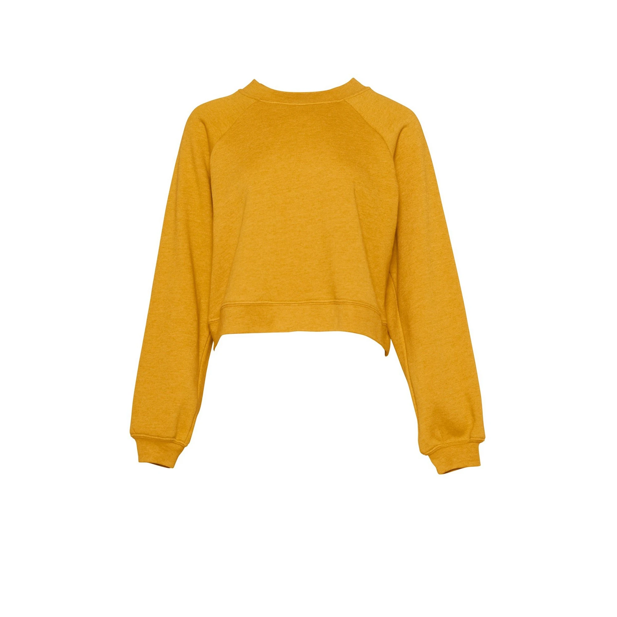 Bella + Canvas Womens Fleece (Mustard Yellow Heather) - RW7762