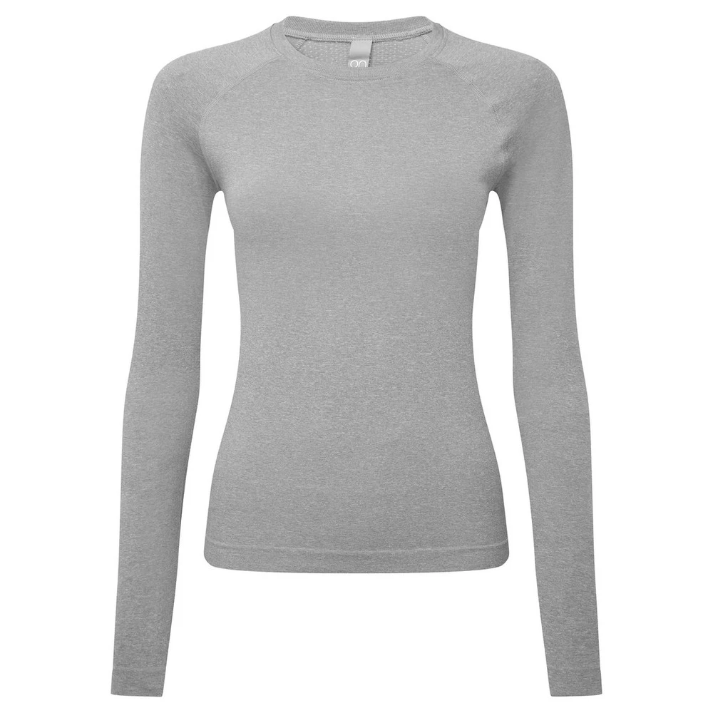 Onna Womens Unstoppable Fresh Underscrub Heather Base Layer Top (Heather Grey) - PC5578