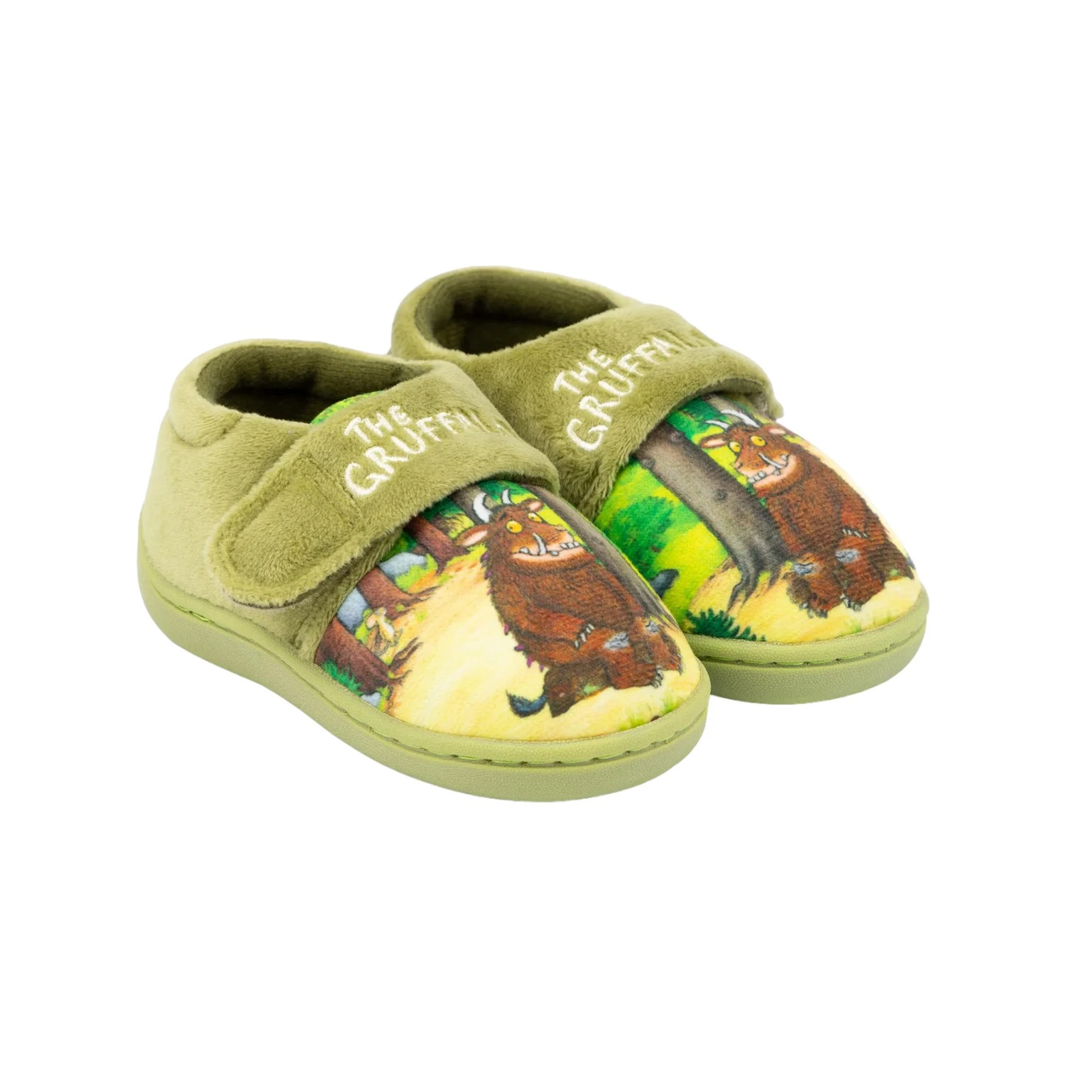 The Gruffalo Boys Logo Slippers (Green) - NS7622