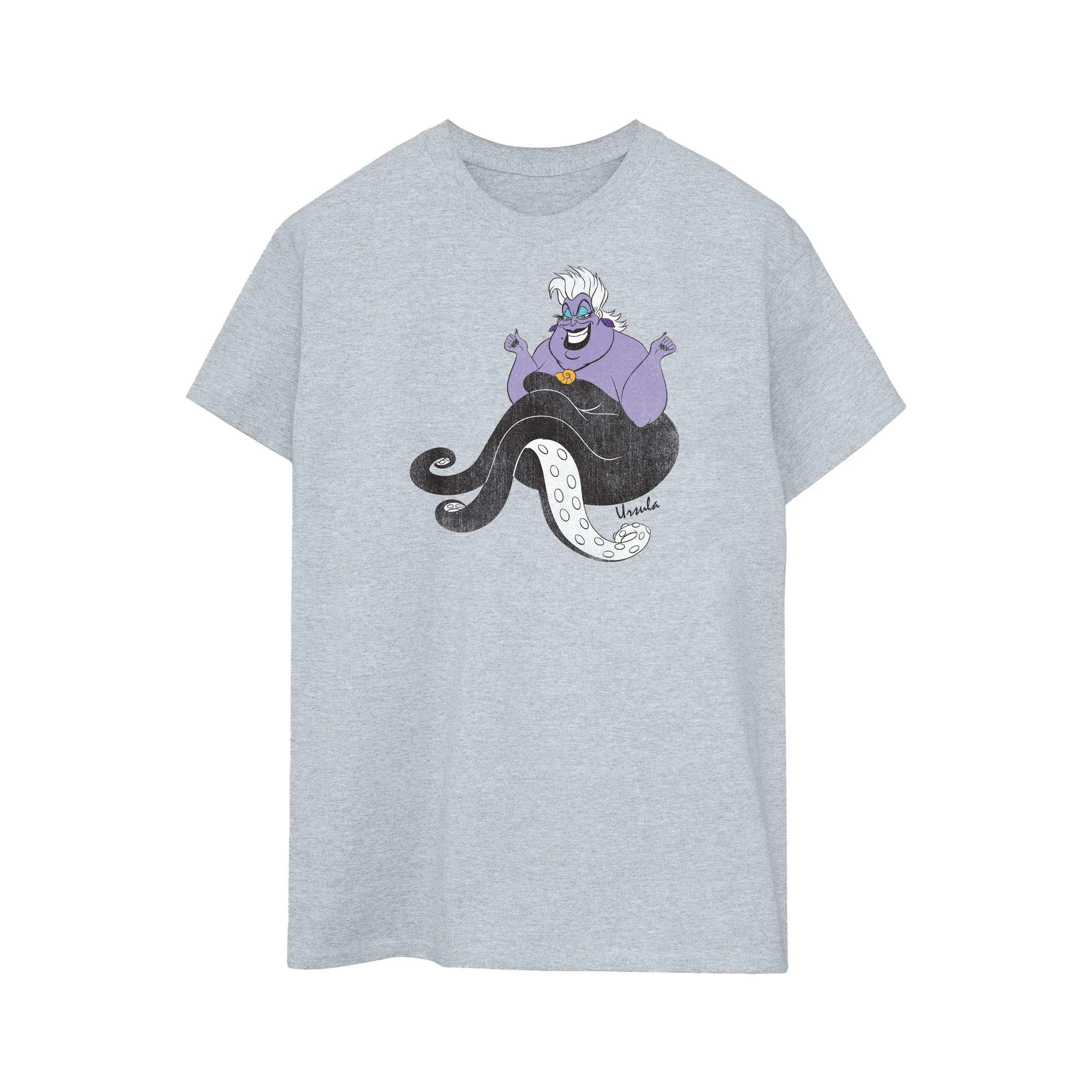 The Little Mermaid Mens Classic Ursula T-Shirt (Sports Grey) - BI647