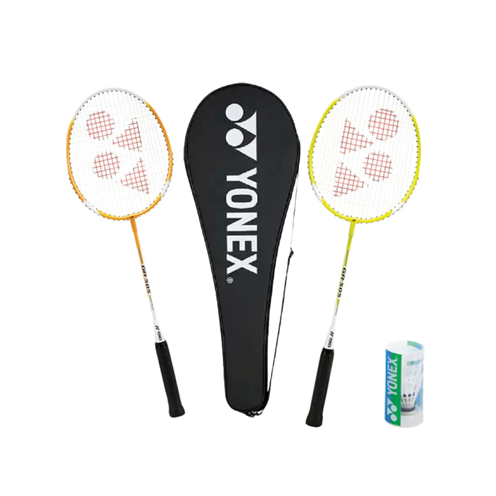 Yonex Badminton Set (Pack of 5) (Yellow/White/Black) - CS954