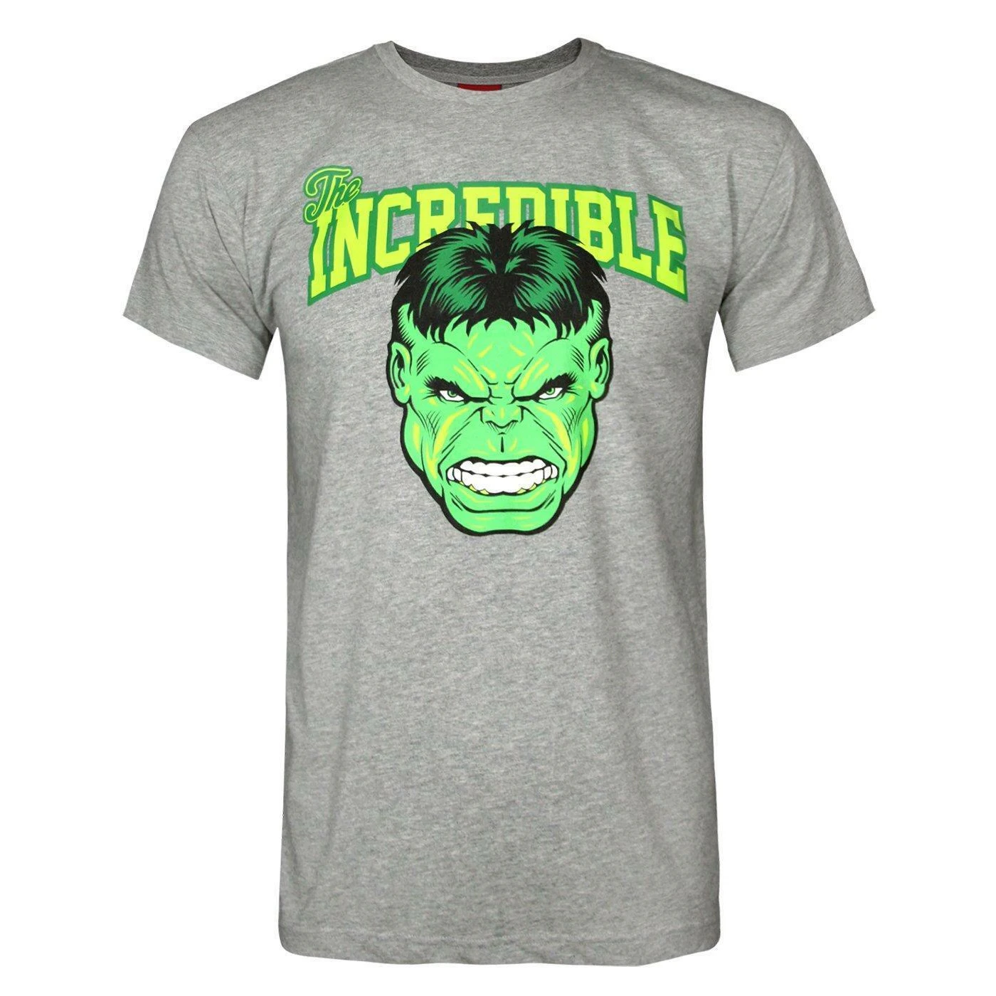 Hulk Mens Incredible Logo T-Shirt (Grey) - NS7942