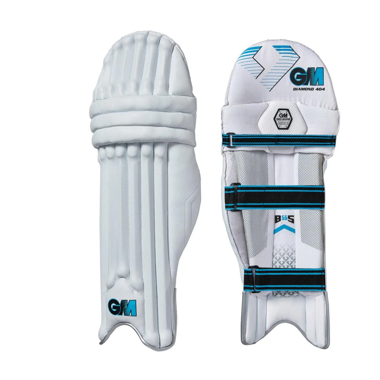 Gunn And Moore Mens Diamond 404 2023 Right Hand Cricket Batting Pads (White) - CS1867