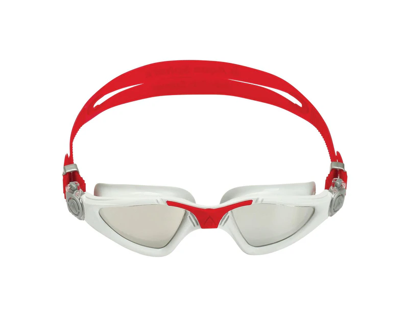 Aquasphere Childrens/Kids Kayenne Clear Swimming Goggles (Grey/Red/Silver) - CS1101