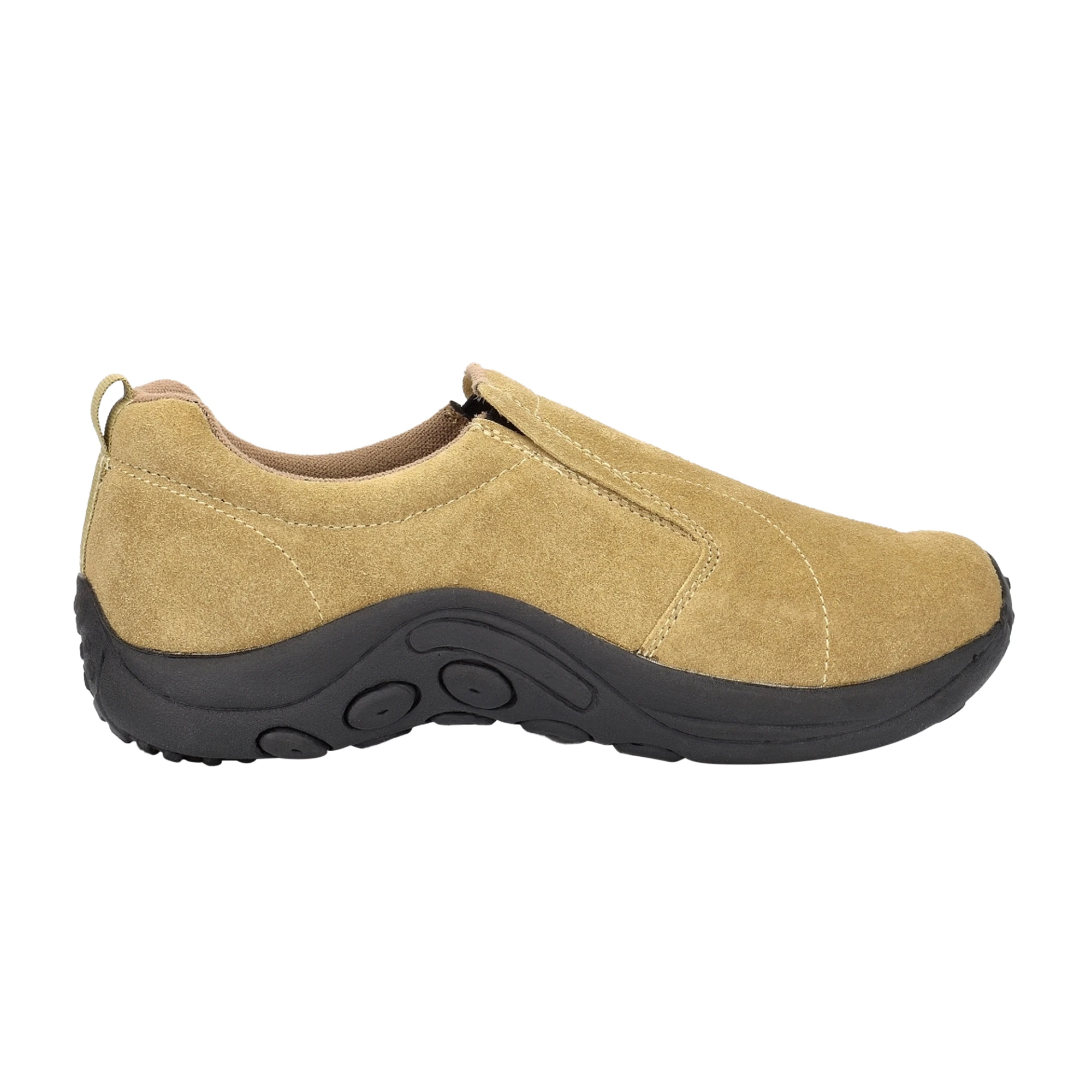 PDQ Adults Unisex Real Suede Ryno Slip-On Casual Trainers (Taupe) - DF140