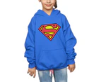 DC Comics Girls Superman Logo Hoodie (Royal Blue) - BI6085