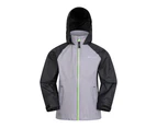 Mountain Warehouse Childrens/Kids Torrent II Waterproof Jacket (Light Grey) - MW135