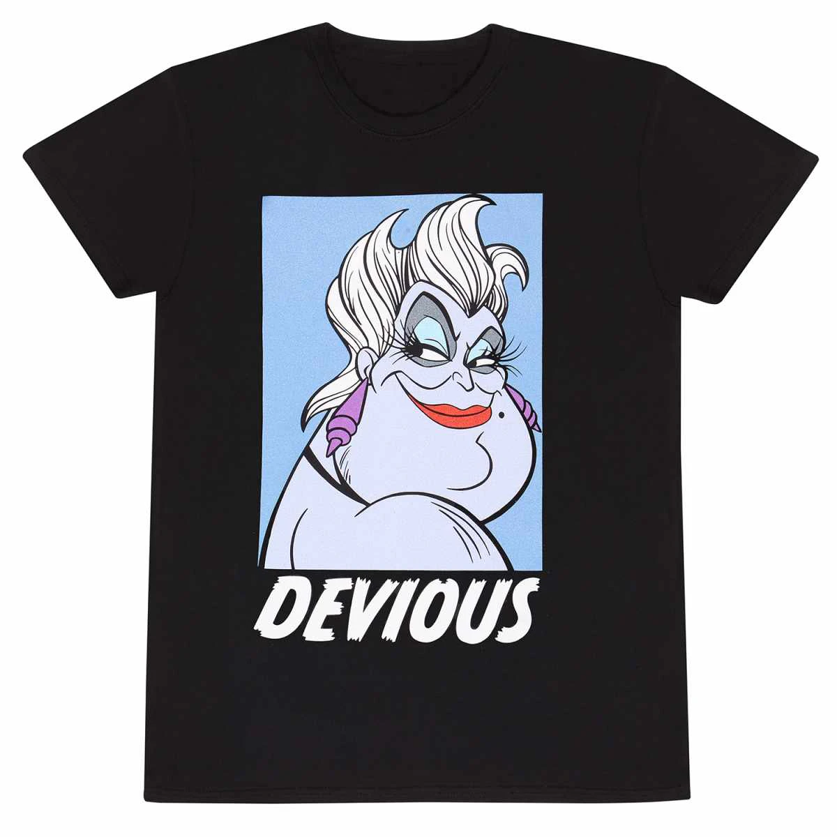 The Little Mermaid Unisex Adult Devious Ursula T-Shirt (Black) - HE1677