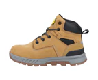 Amblers Mens Elena Grain Leather Safety Boots (Honey) - FS10865