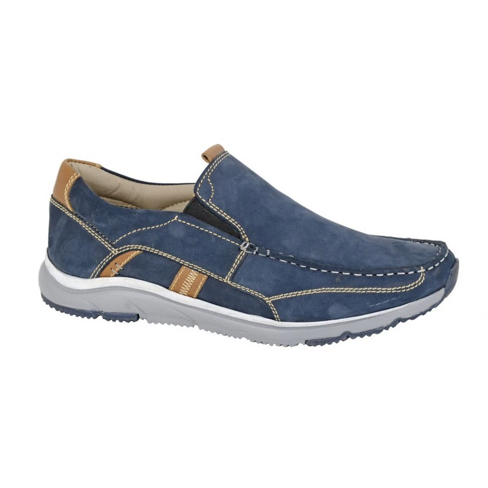 Roamers Mens Nubuck Superlight Casual Shoes (Navy) - DF2370