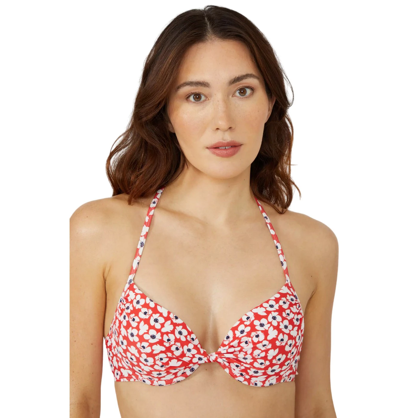 Debenhams Womens Ditsy Print Underwired Bikini Top (Red) - DH5588