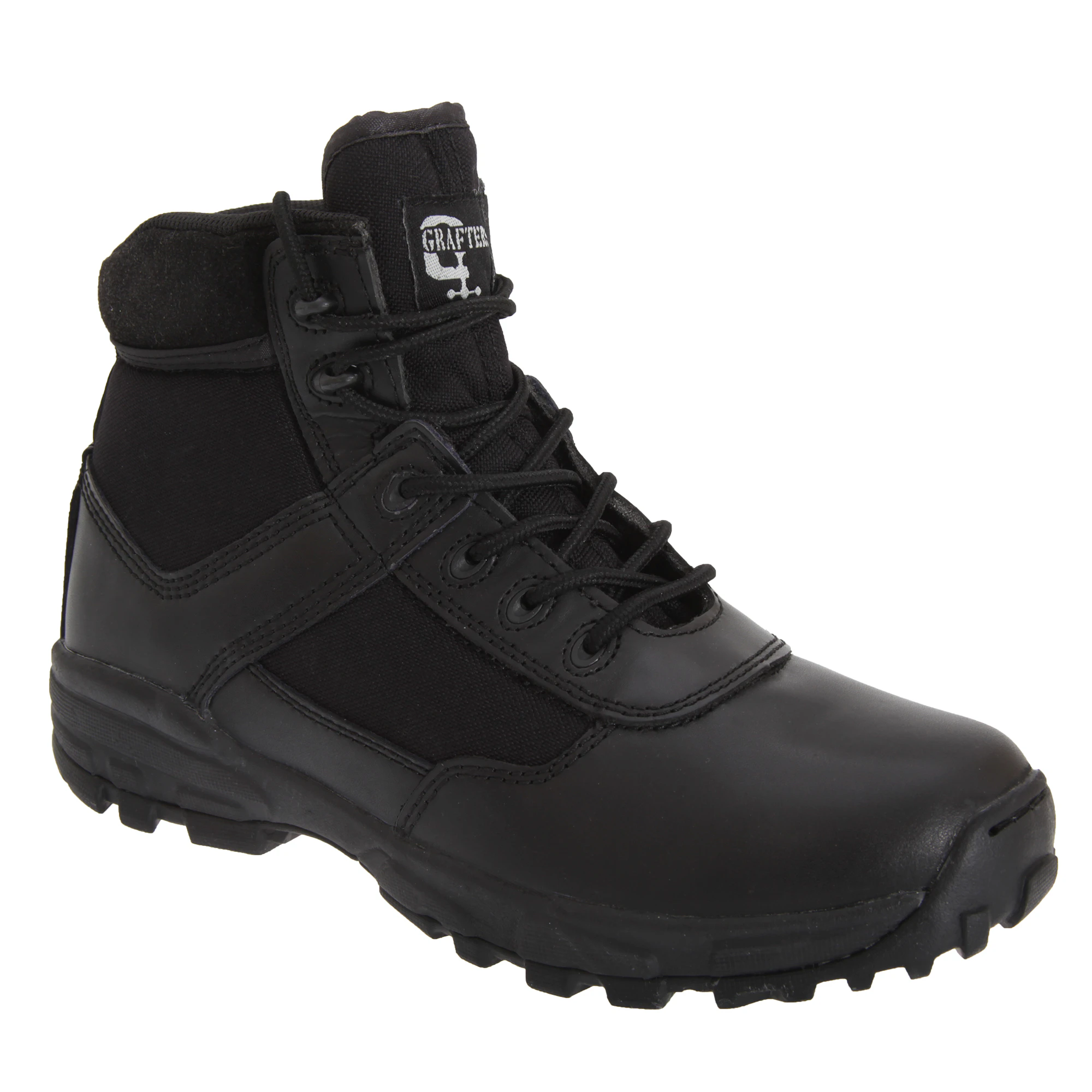 Grafters Mens Cover II Non-Metal Lightweight Combat Boots (Black) - DF661