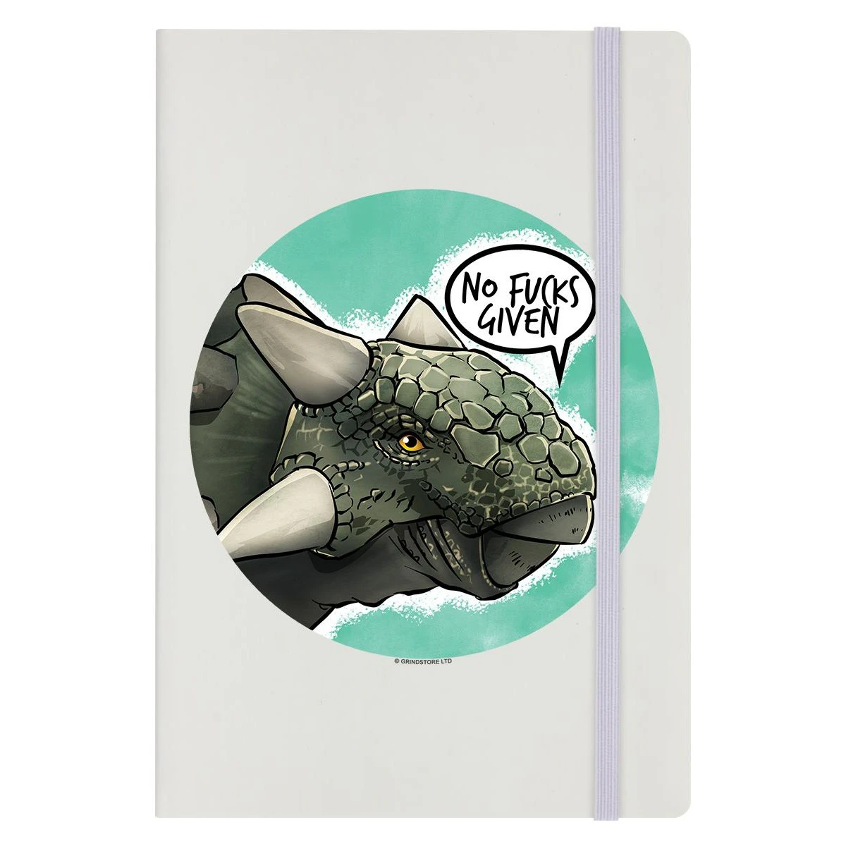 Cute But Abusive No Fucks Given Hard Cover A5 Notebook (Cream) - GR7360