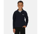 Regatta Great Outdoors Childrens/Kids Hot Shot II Half Zip Fleece Top (Navy/Navy) - RG1422