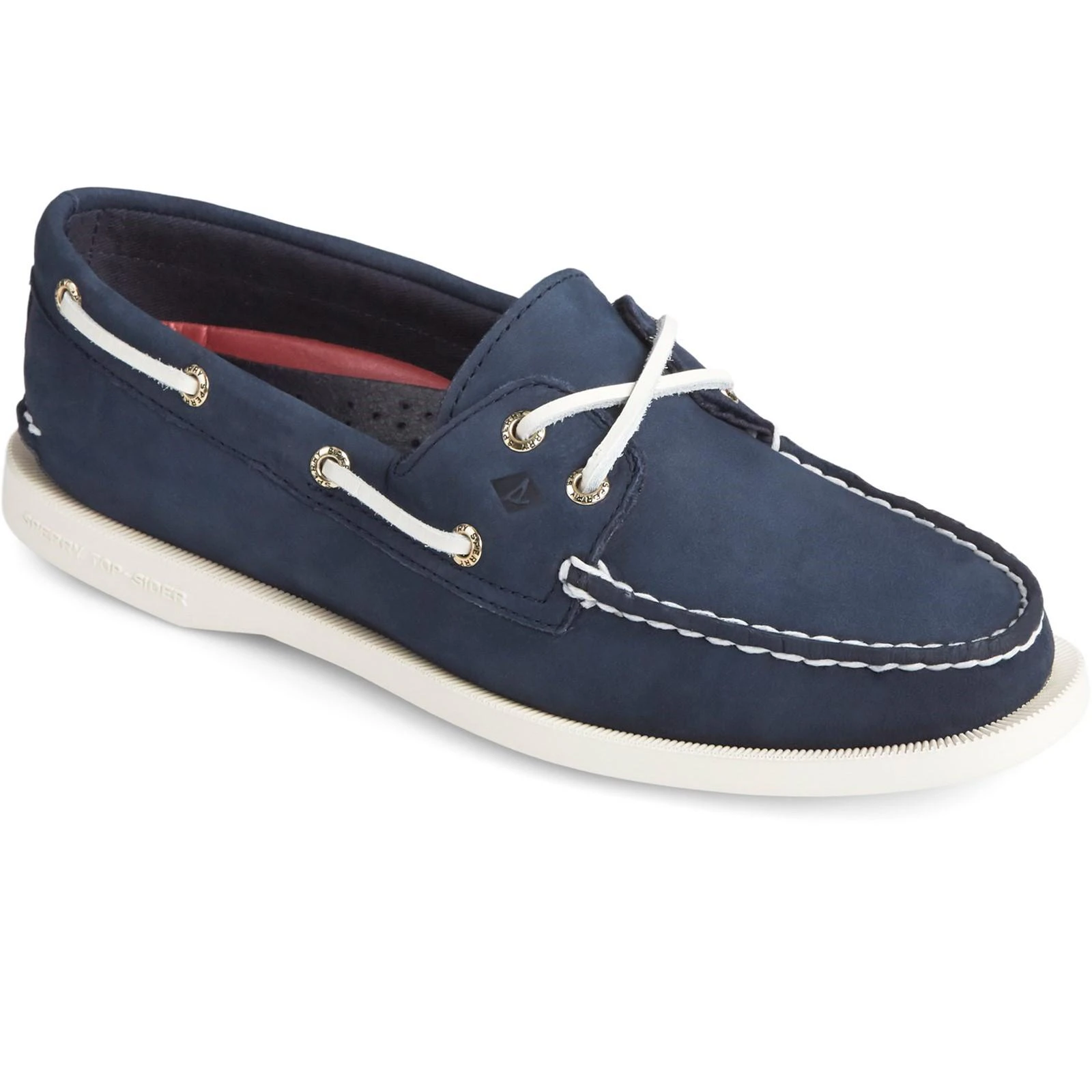 Sperry Womens Authentic Original Leather Boat Shoes (Navy) - FS7905