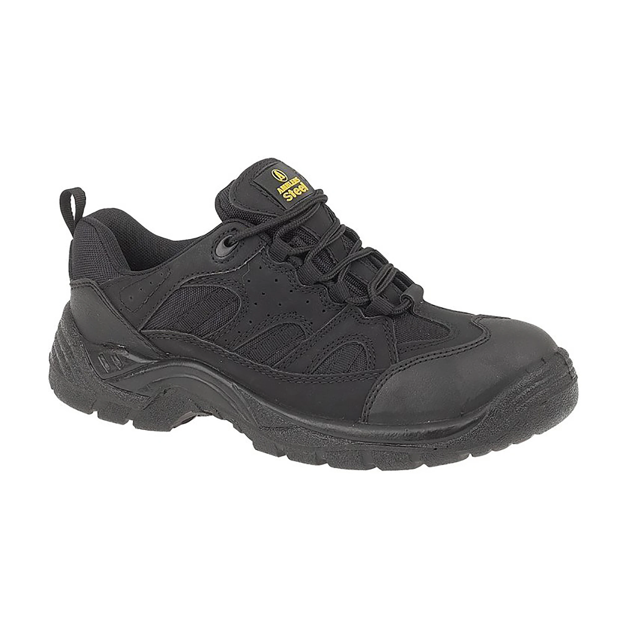 Amblers Steel Unisex FS214 Black Safety Trainer / Mens Womens Shoes (Black) - FS338