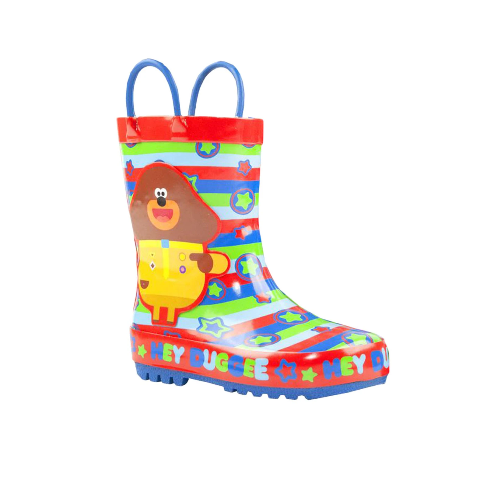 Hey Duggee Boys Wellington Boots (Red/Green/Blue) - NS6175