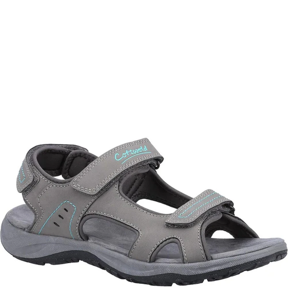 Cotswold Womens Freshford Recycled Sandals (Grey/Turquoise) - FS9800