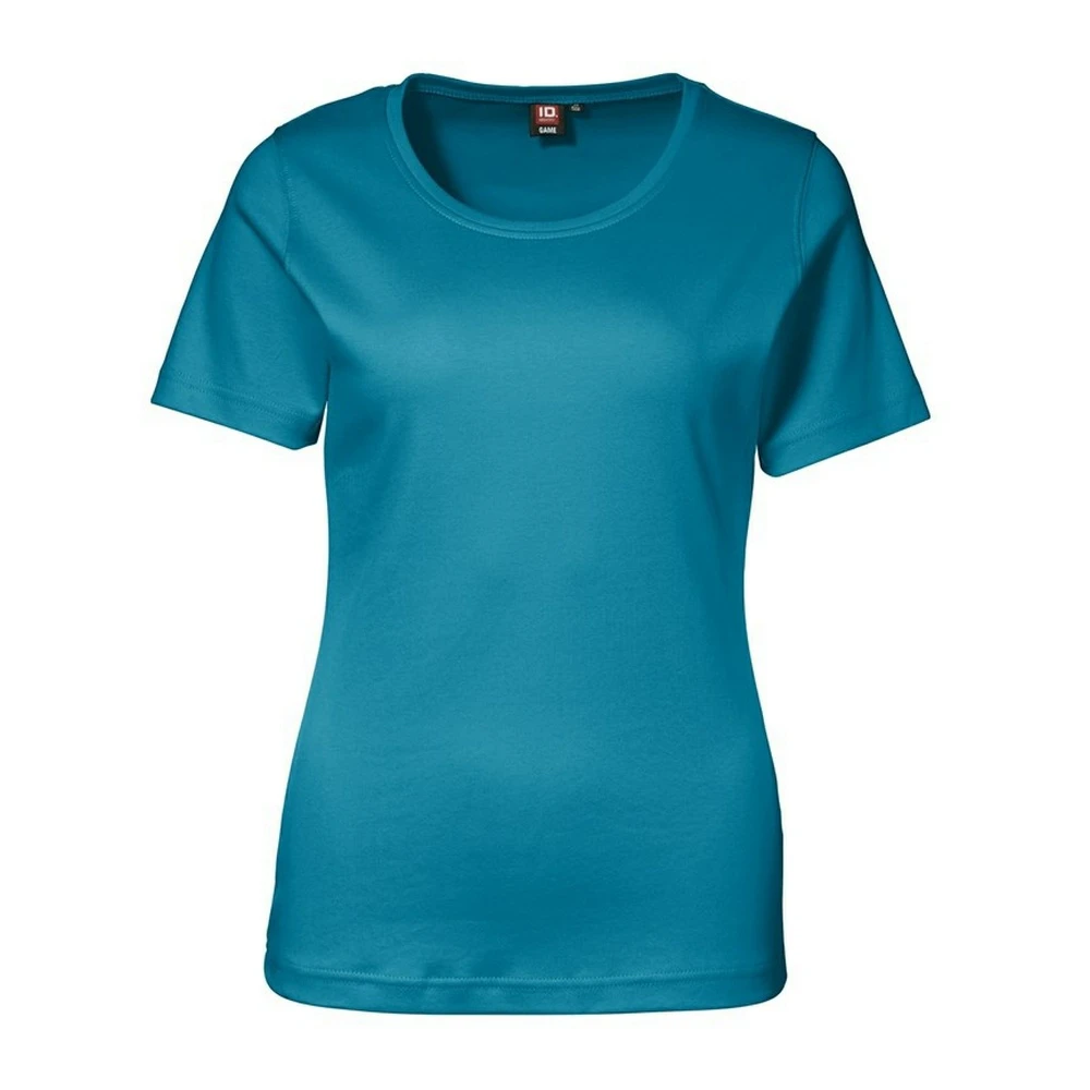 ID Womens Interlock Fitted Short Sleeve T-Shirt (Turquoise) - ID254