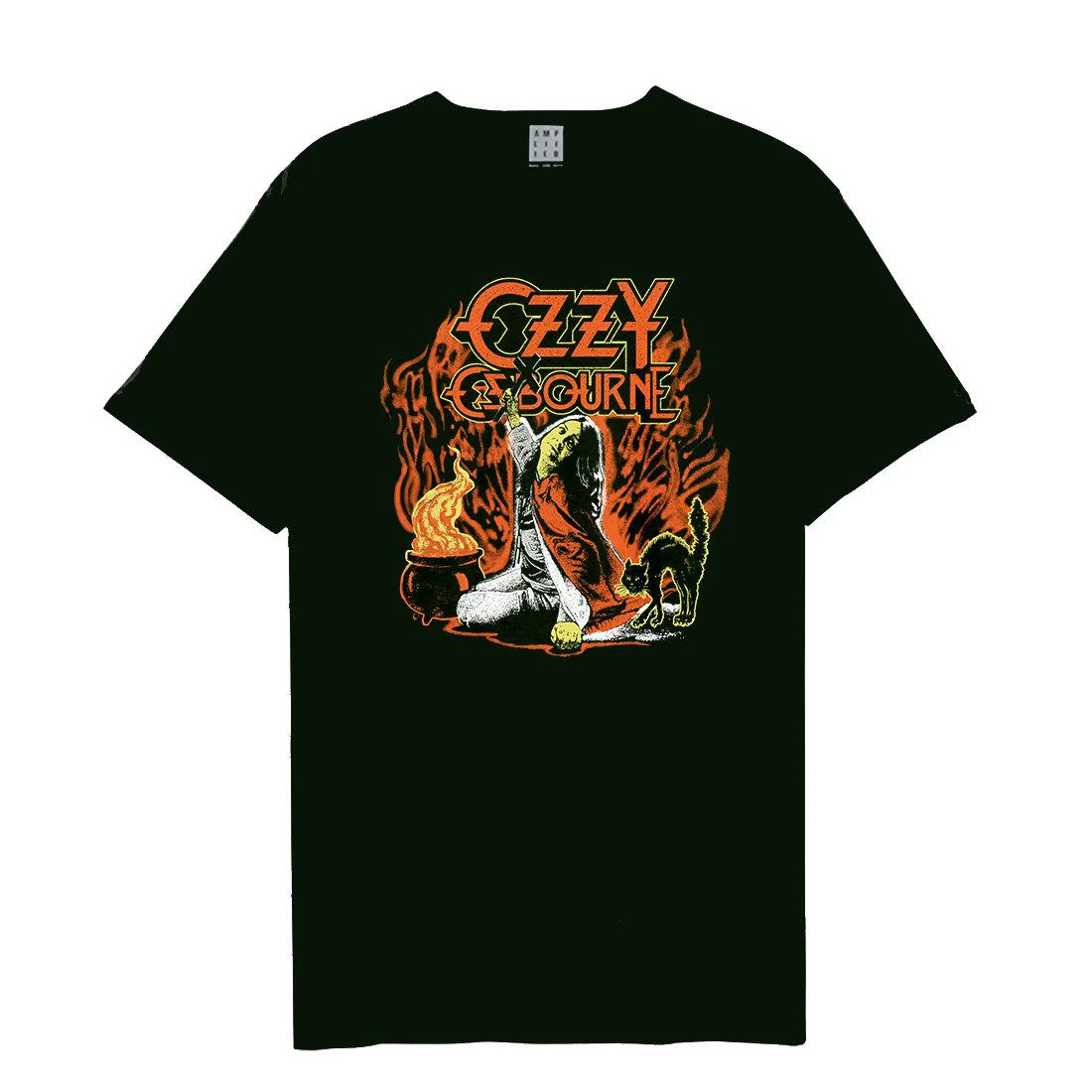 Amplified Unisex Adult Blizzard Of Halloween Ozzy Osbourne T-Shirt (Black) - GD774