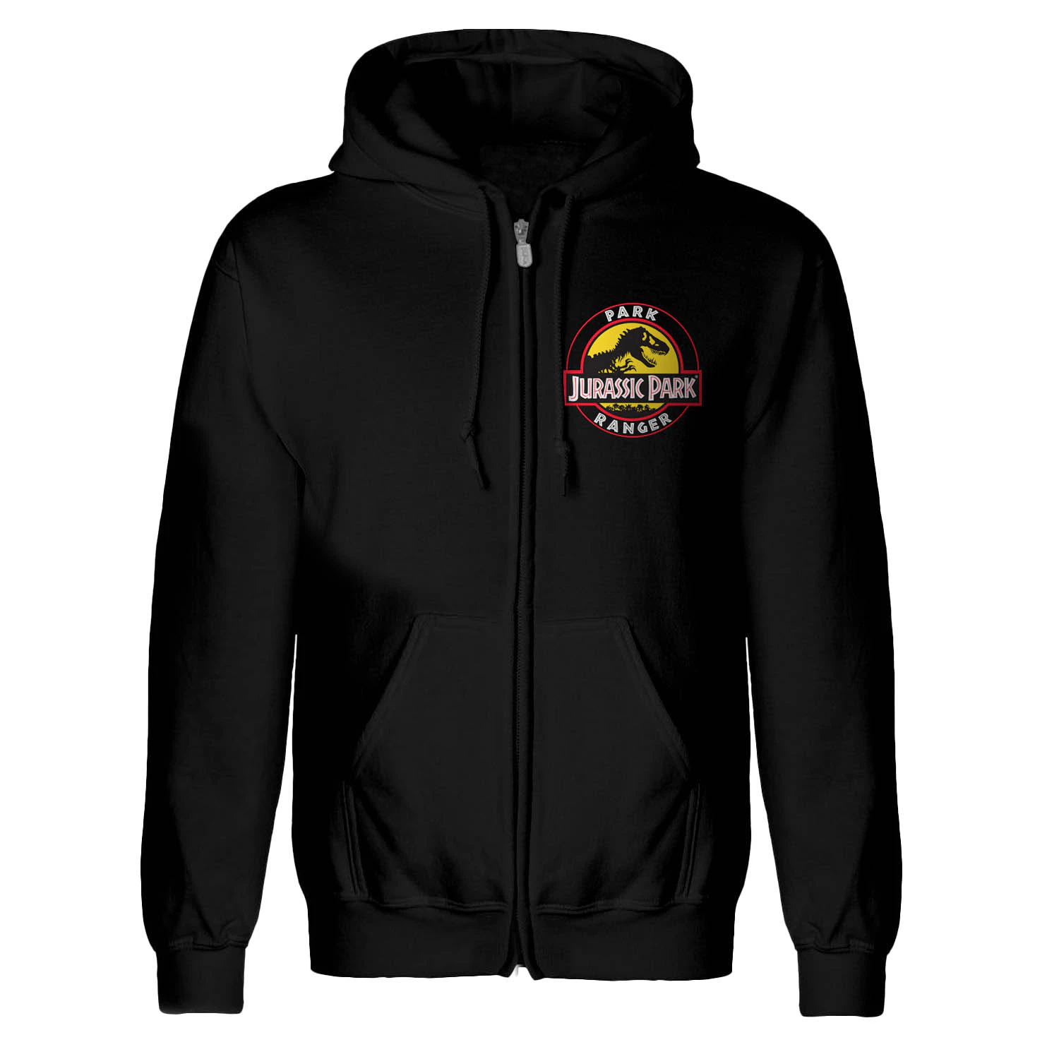 Jurassic Park Unisex Adult Ranger Full Zip Hoodie (Black) - HE599