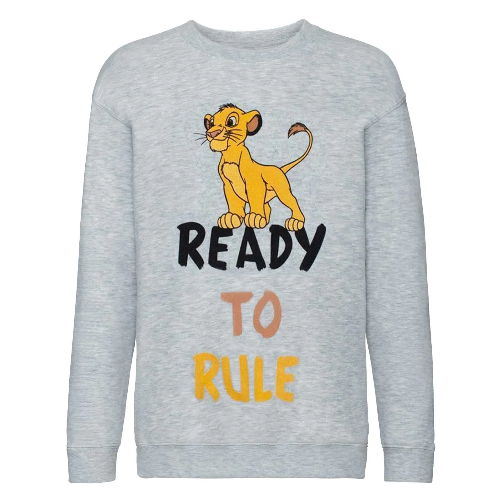 The Lion King Boys Ready To Rule Simba Sweatshirt (Grey) - NS6214