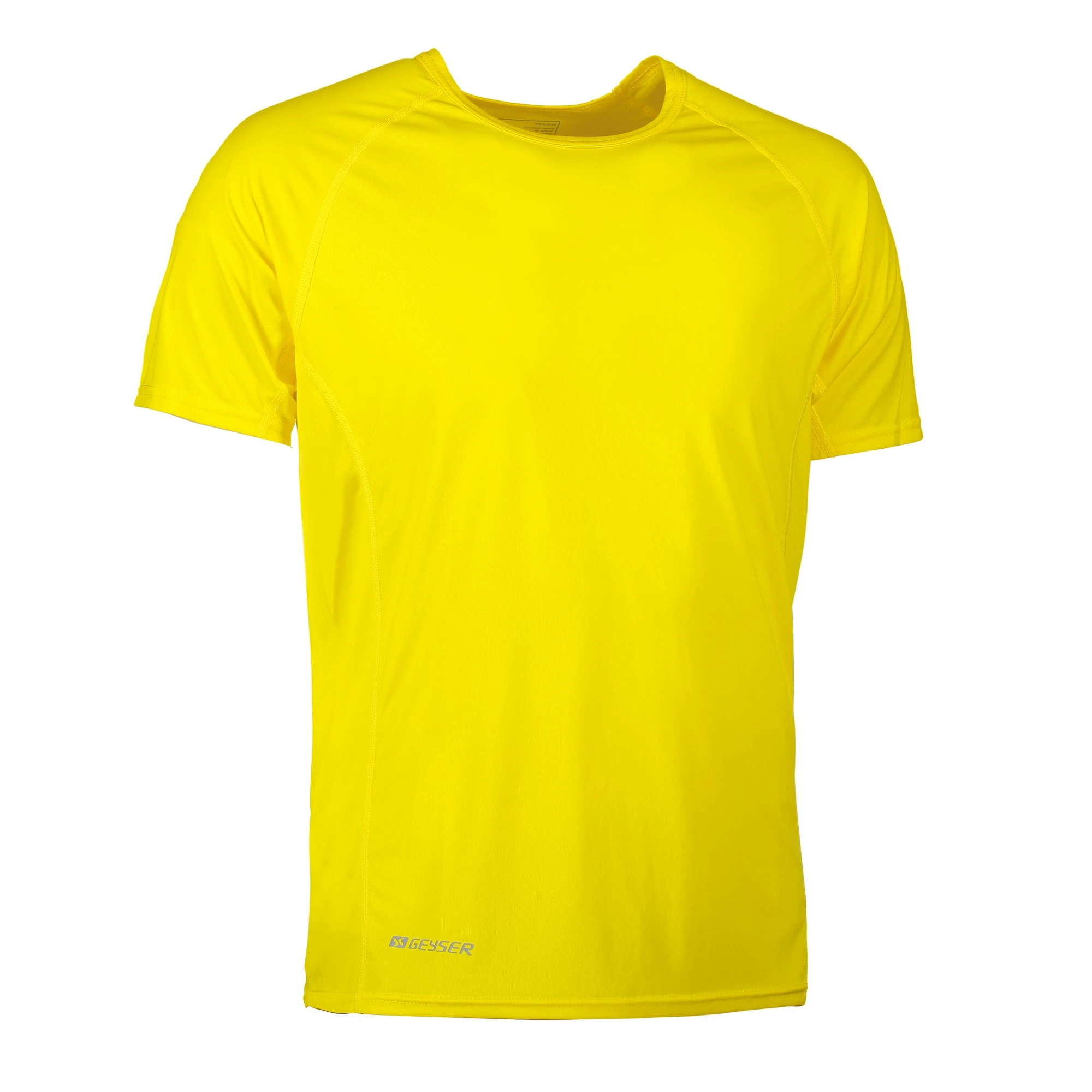 ID Mens Active Sport Short Sleeve Geyser T-Shirt (Yellow) - ID219