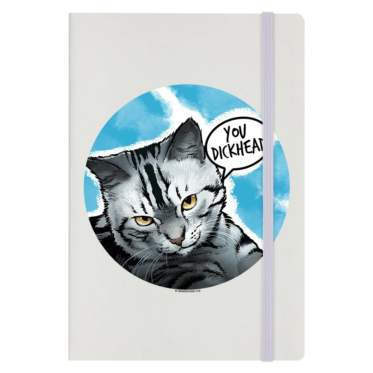 Cute But Abusive You Dickhead Hard Cover A5 Notebook (Cream) - GR7335