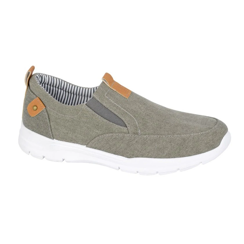 Rdek Mens Canvas Trainers (Grey) - DF2380