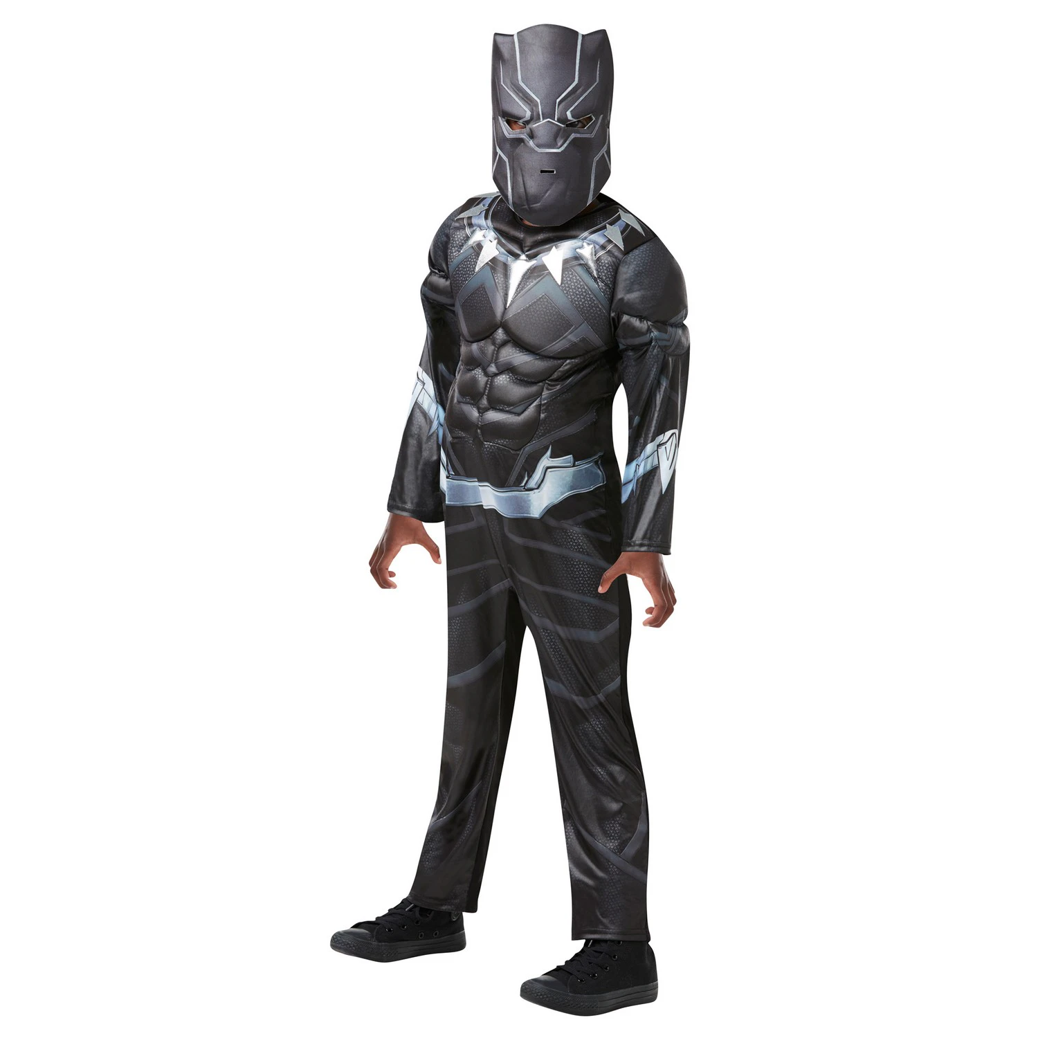 Black Panther Boys Deluxe Costume (Black/Silver) - BN5174