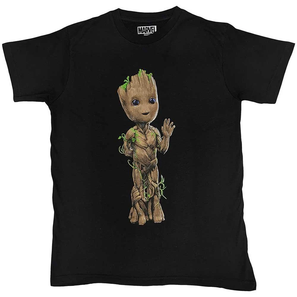 Guardians Of The Galaxy Unisex Adult Groot Wave T-Shirt (Black) - RO10173