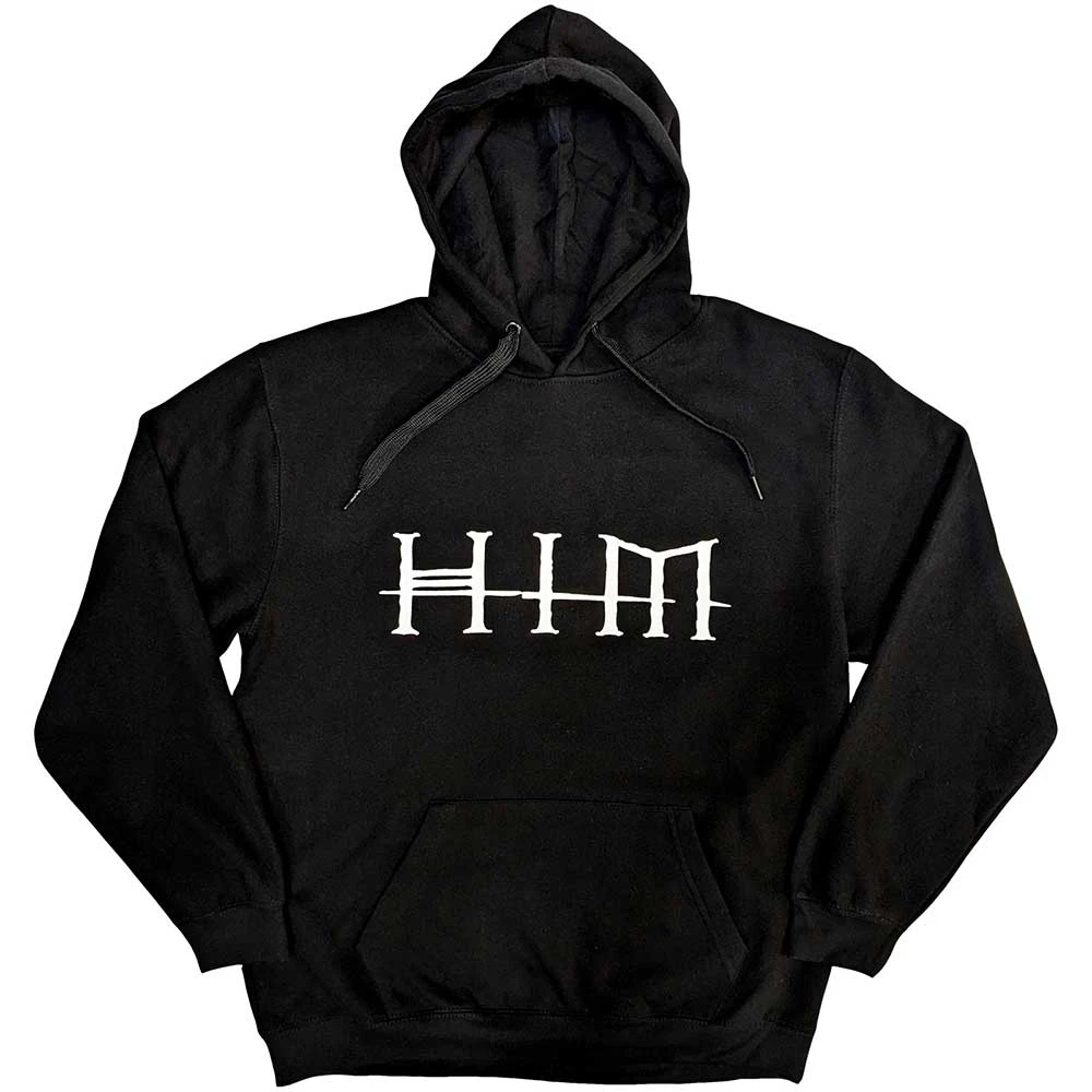 Him Unisex Adult Back Print Logo Hoodie (Black) - RO10251