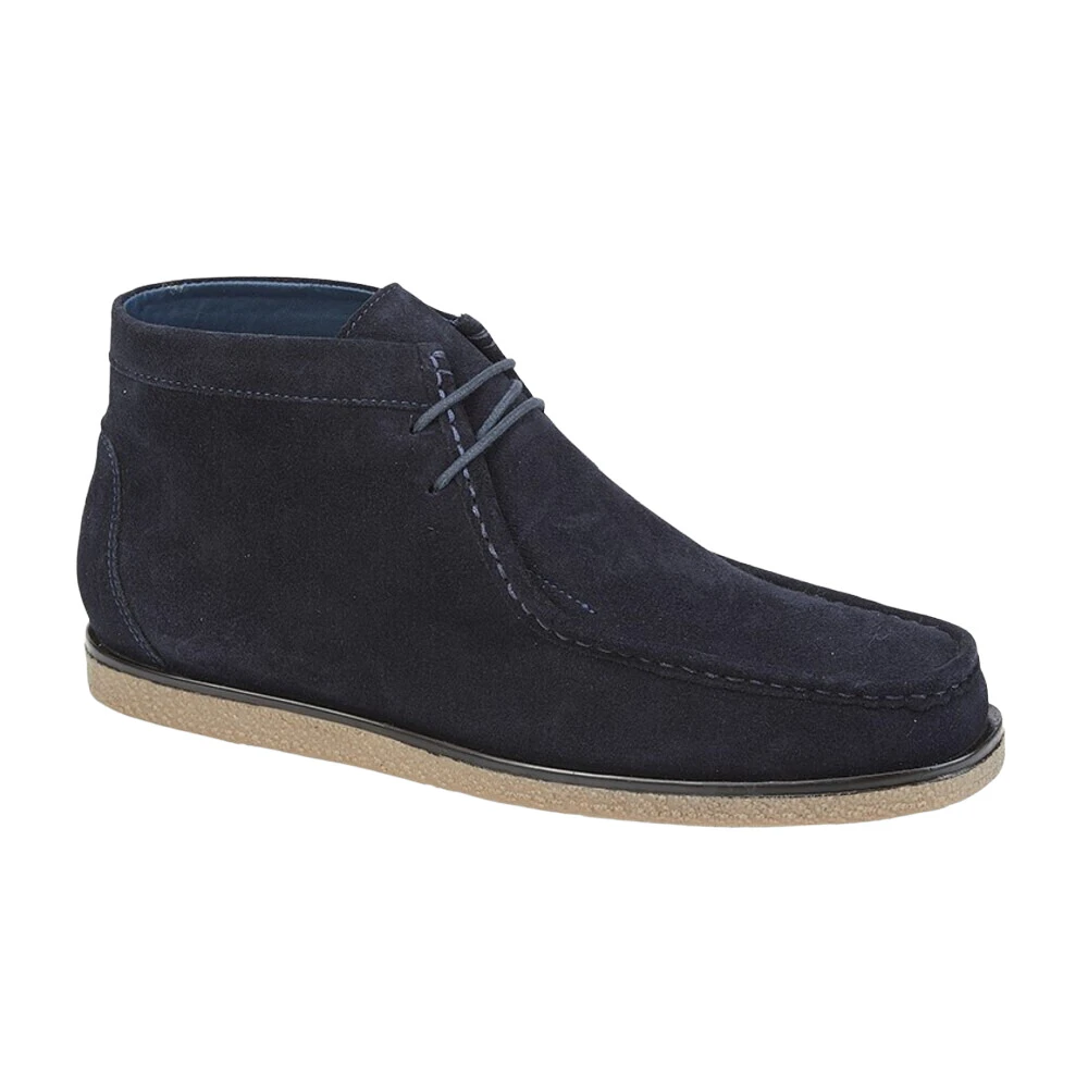 Roamers Mens Suede Ankle Boots (Navy Blue) - DF2184