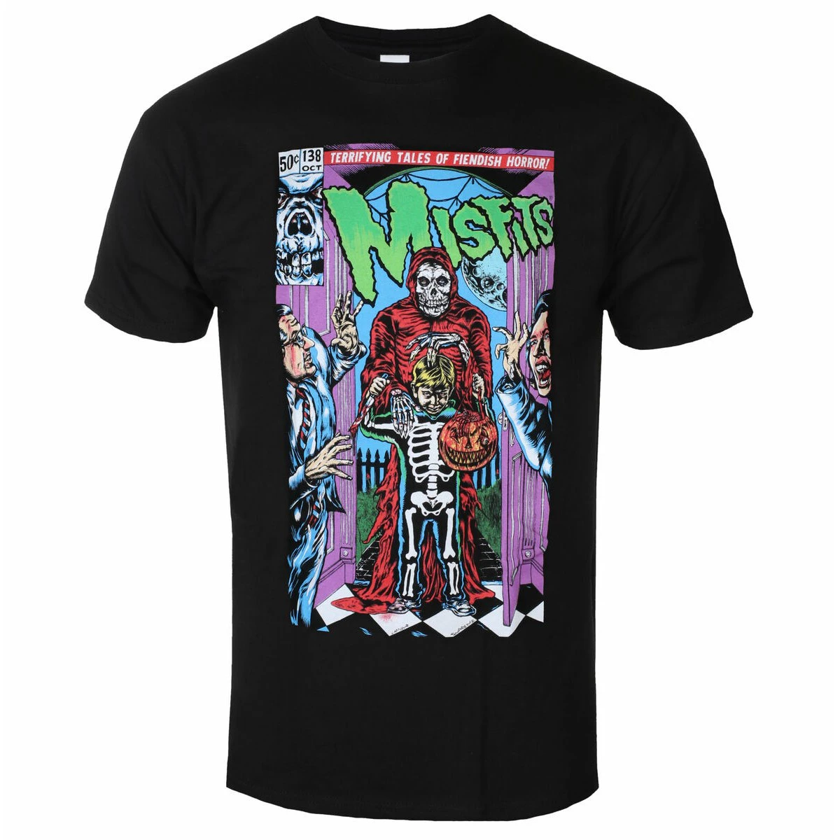 Misfits Unisex Adult Trick Or Treat Cotton T-Shirt (Black) - RO3539