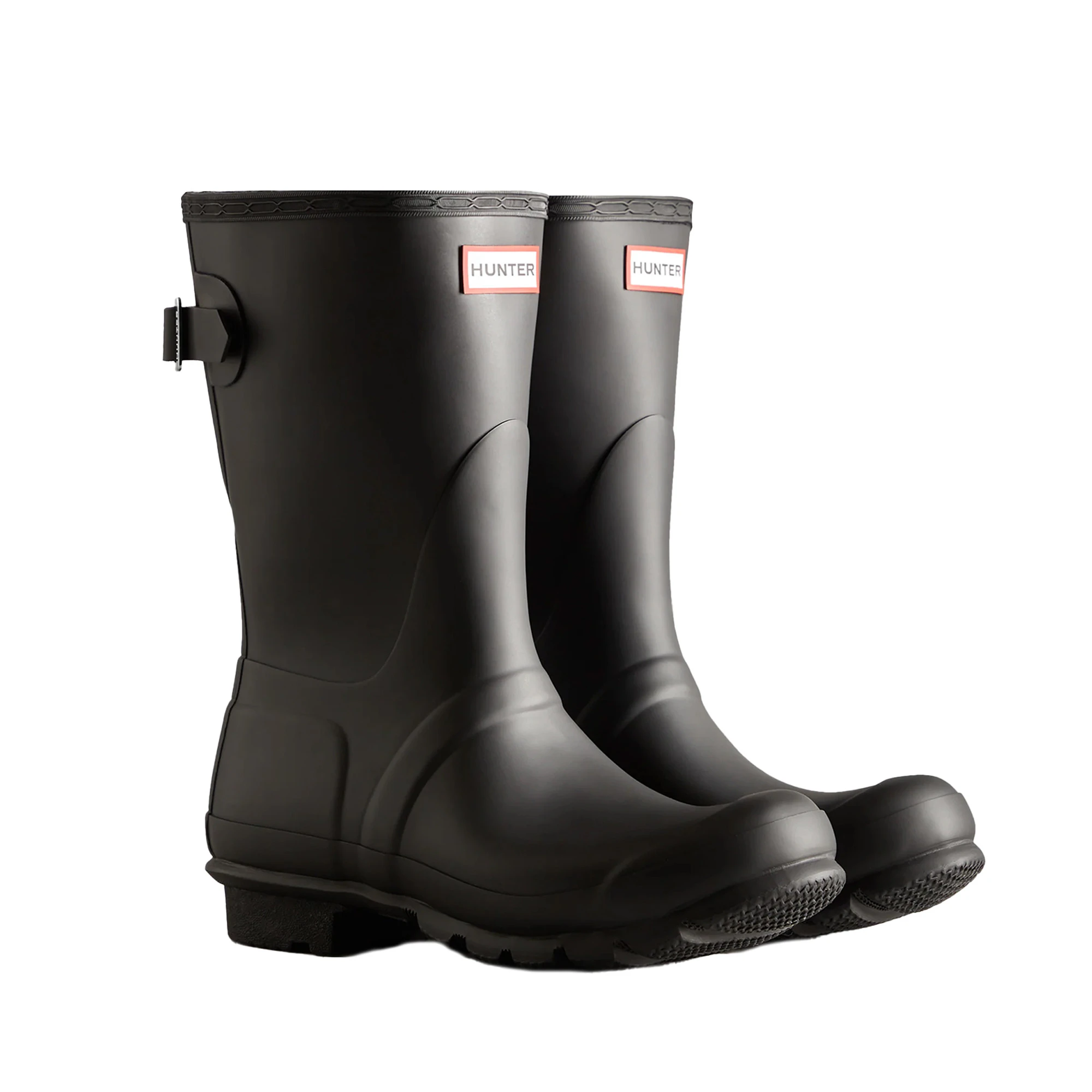 Hunter Womens Short Wellington Boots (Black) - FS10774