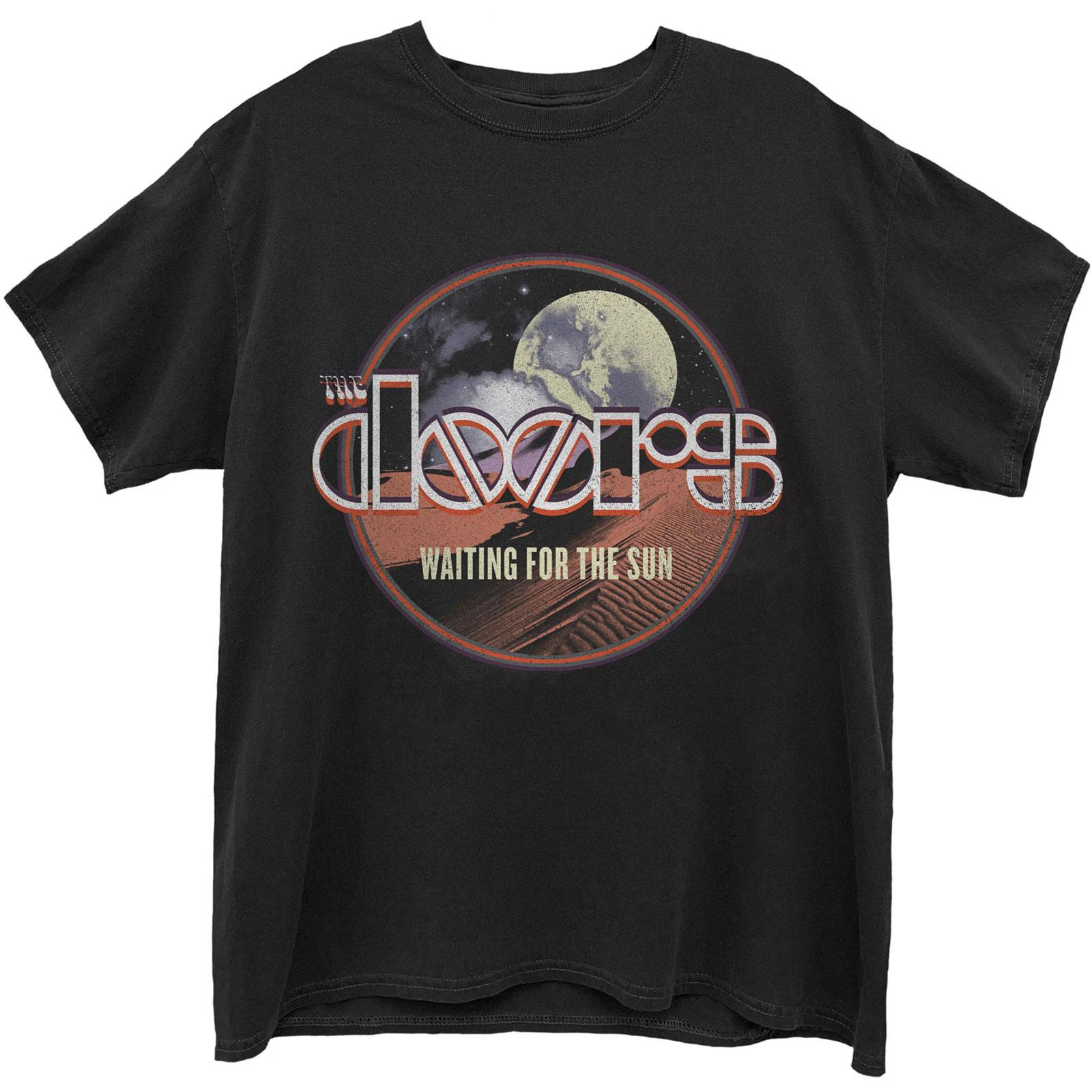 The Doors Unisex Adult Waiting For The Sun Cotton T-Shirt (Black) - RO7280