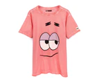 SpongeBob SquarePants Unisex Adult Patrick Star T-Shirt (Pink) - NS6879