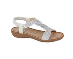 Cipriata Womens Josetta Sparkle Sandals (Silver) - DF2419