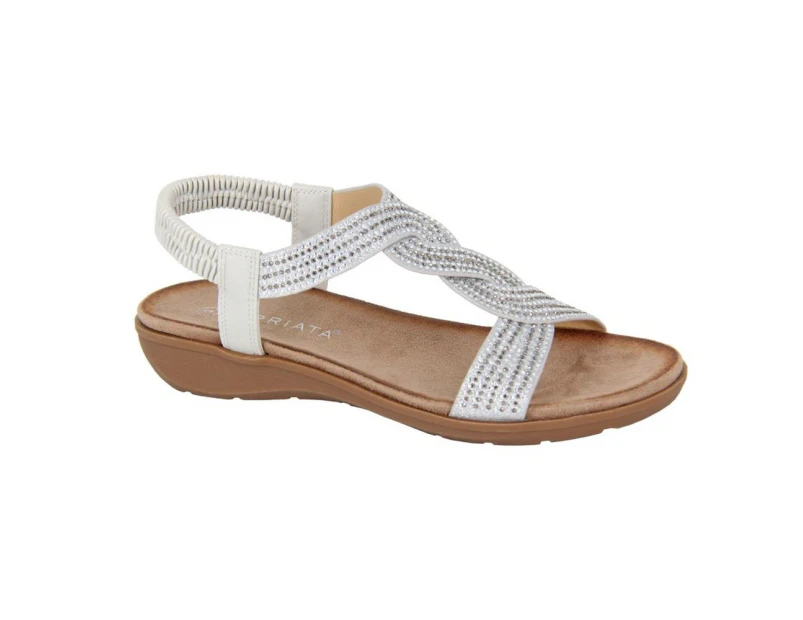 Cipriata Womens Josetta Sparkle Sandals (Silver) - DF2419