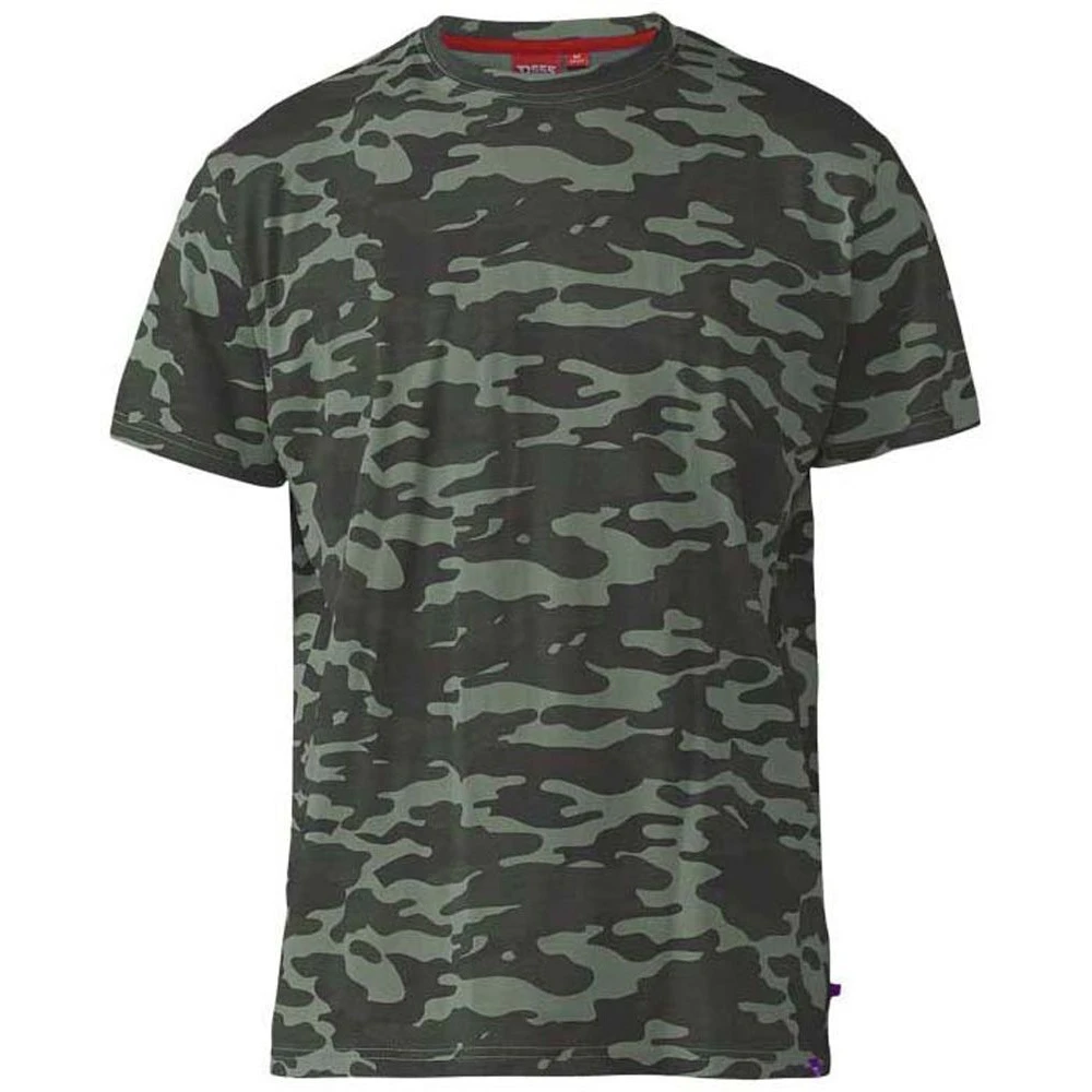 D555 Mens Gaston Camouflage Short-Sleeved T-Shirt (Jungle Camo) - DC264