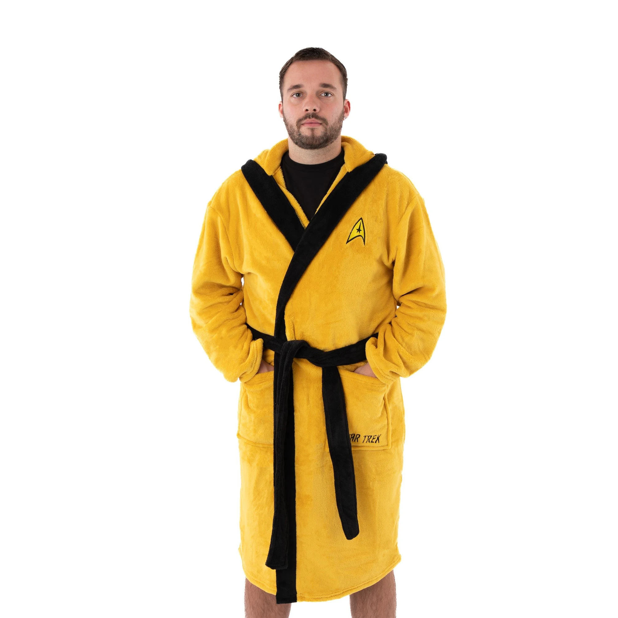 Star Trek Mens Logo Dressing Gown (Yellow) - NS7347